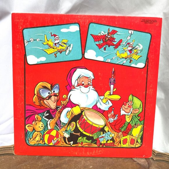 SNOOPYโS CHRISTMAS - THE PEPPERMINT CANDY KIDS Peter Pan Records Vinyl - Picture 2 of 3